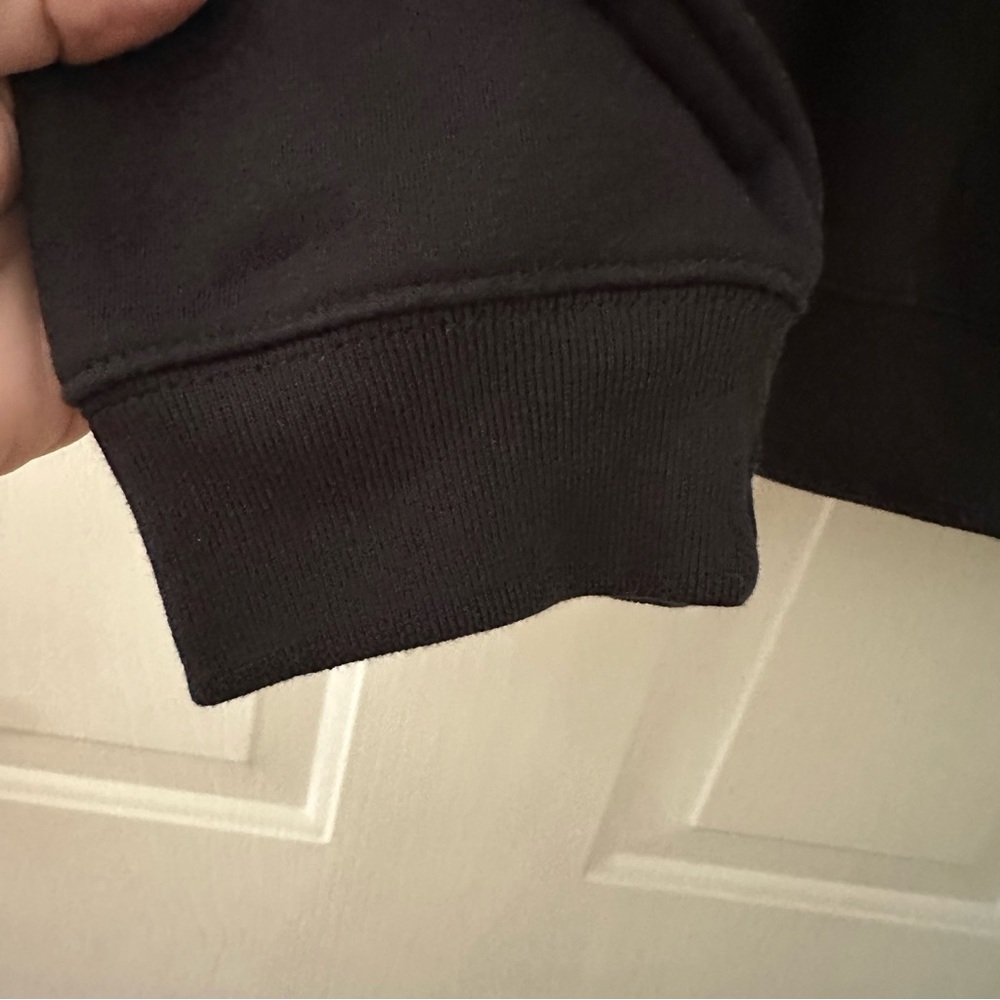 Gap Basic Crew Neck Oversized Sweatshirt Black NW… - image 3